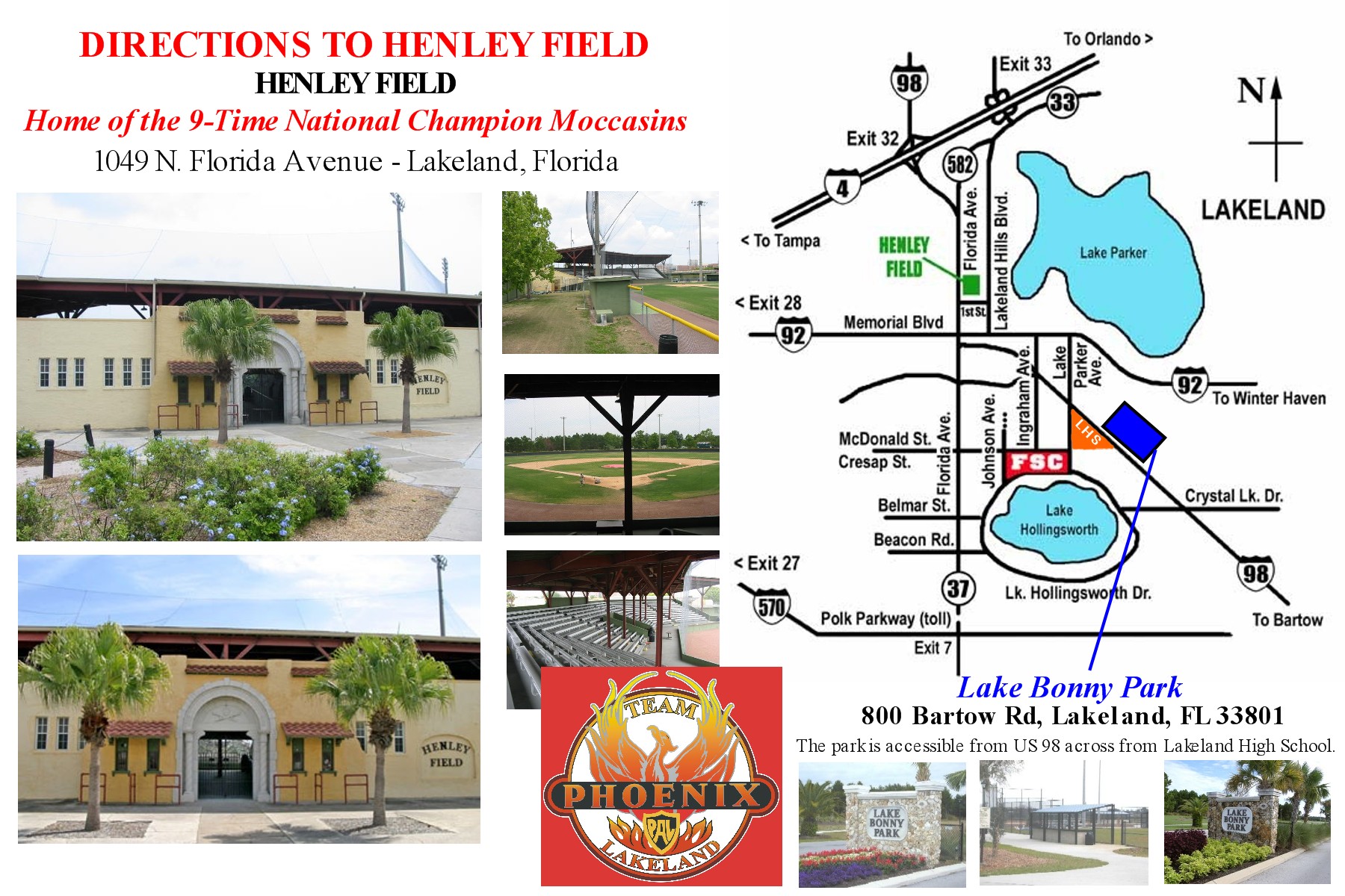 Henley Field and Lake Bonnie